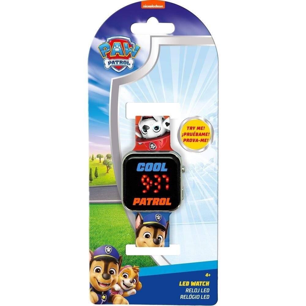 Paw Patrol LED-ur til børn, justerbar rem, vandtæt