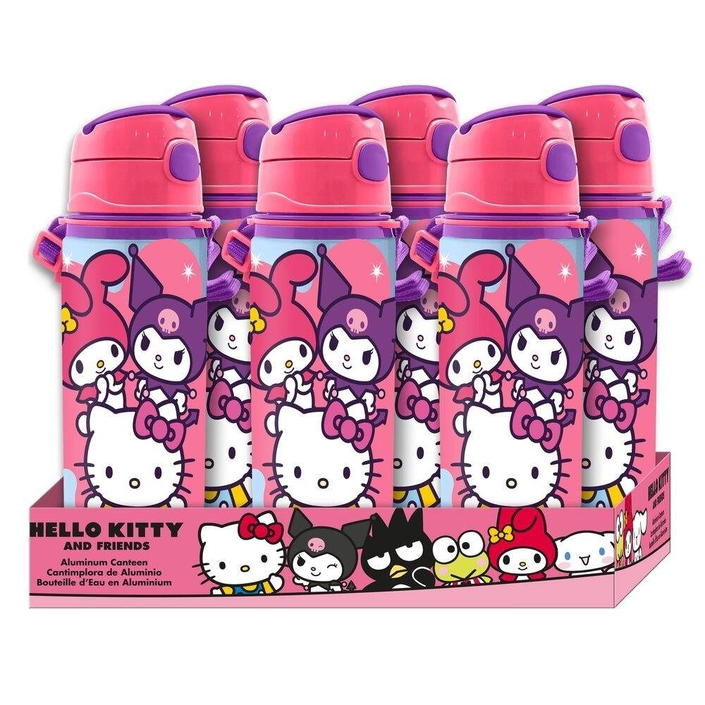 Hello Kitty vattenflaska i aluminium, 600 ml kapacitet | Hem & Hobby | Pryloteket
