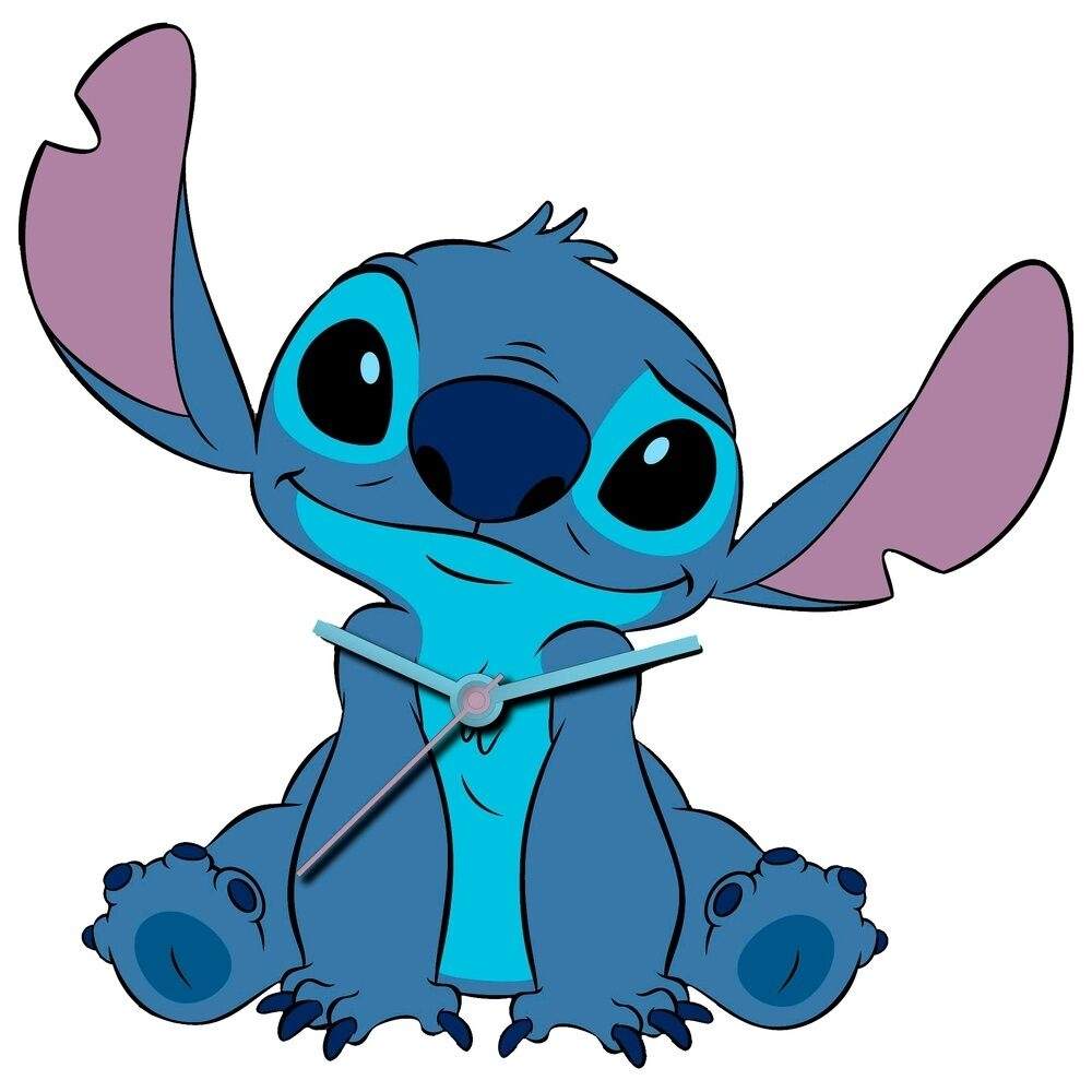 Stitch vægur med letlæselige tal, boligindretning