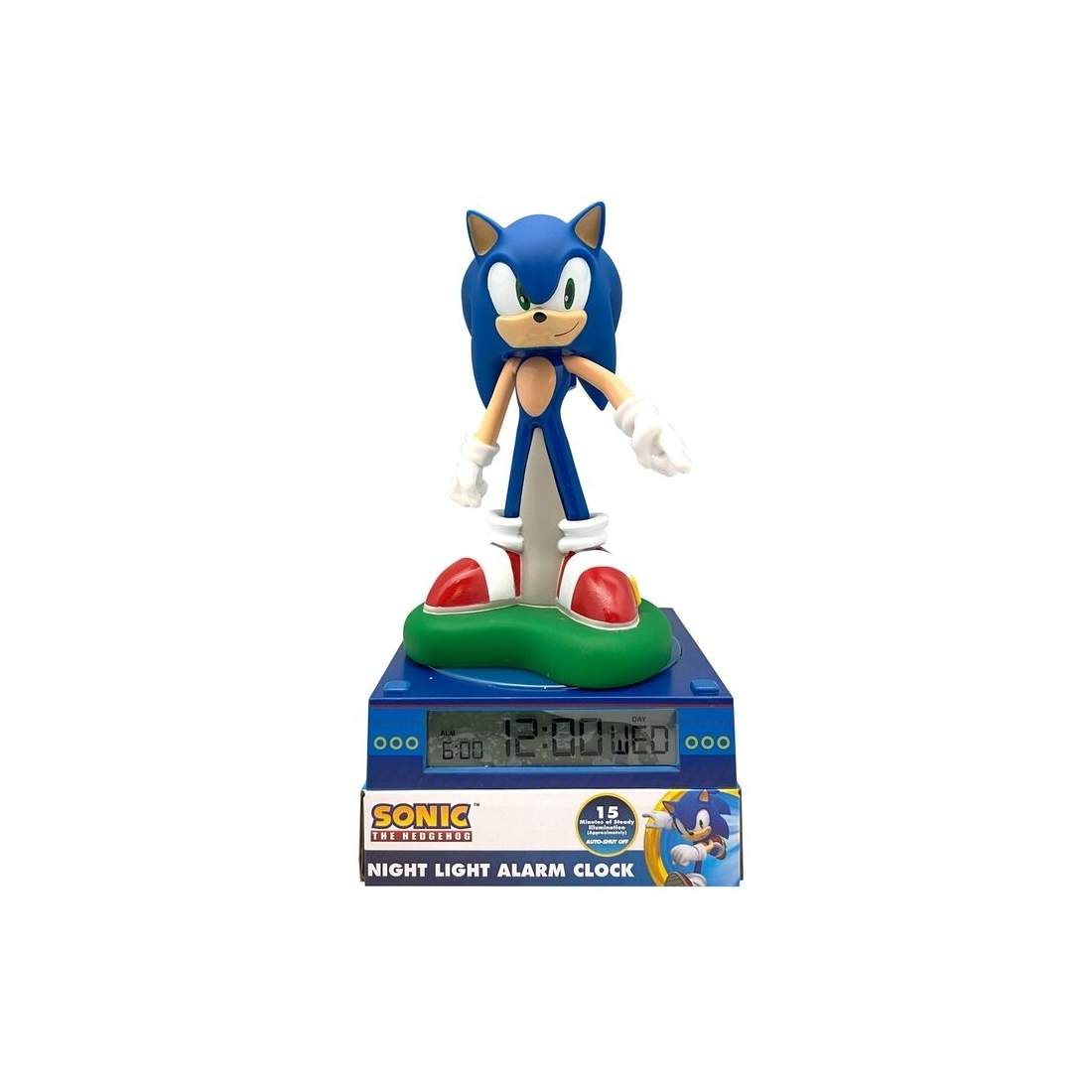 3D Sonic the Hedgehog-lampa med väckarklocka | Hem & Hobby | Pryloteket