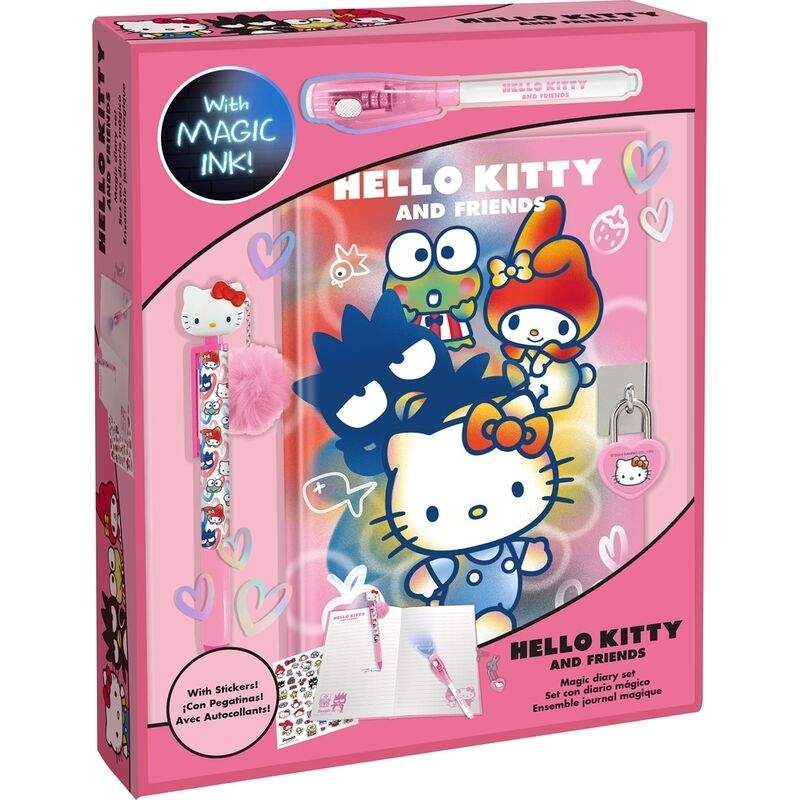 Hello Kitty Dagbok med Magic Pen och Topper Pen Set | Hem & Hobby | Pryloteket