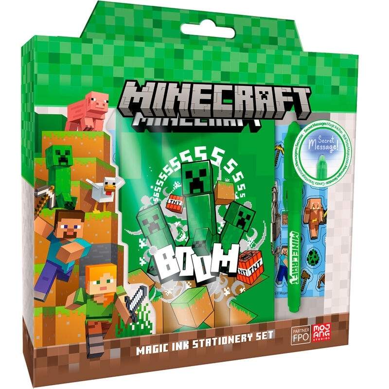 Minecraft Magic Pen -muistikirja tyhjillä sivuilla piirtämistä varten
