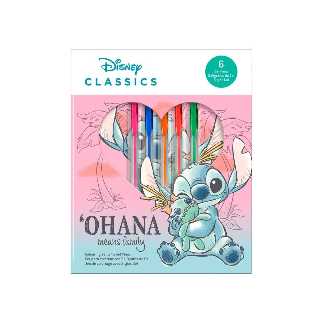 Stitch Activity Notebook med 6 Gel Pens Set | Hem & Hobby | Pryloteket