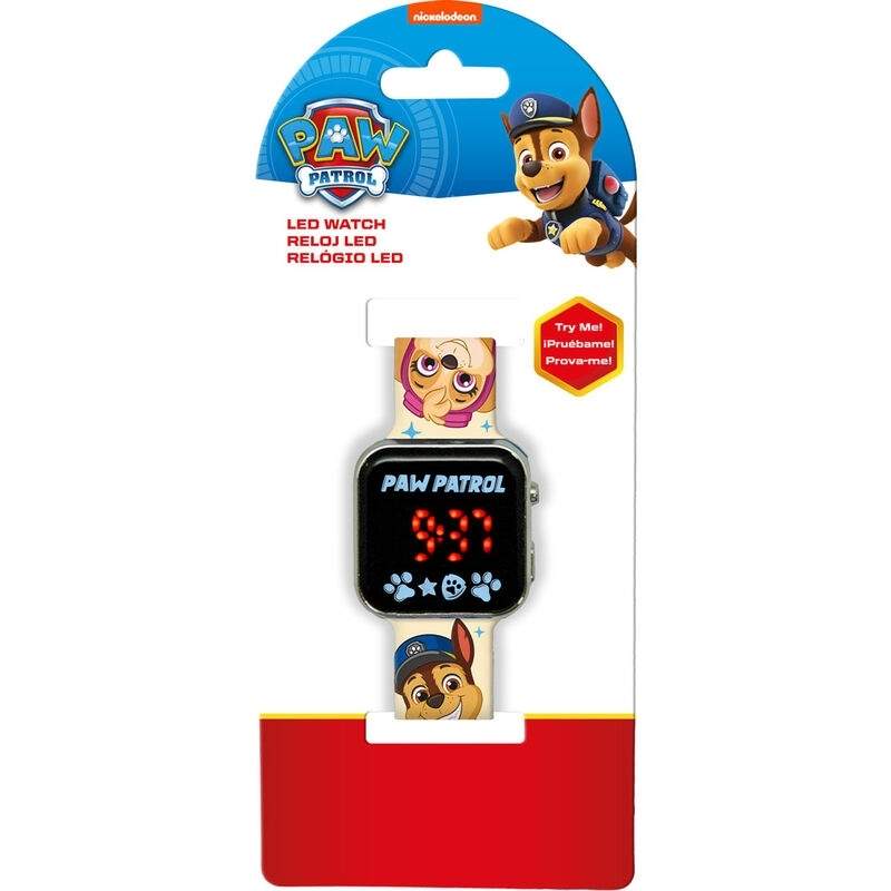 Paw Patrol LED-ur til børn, justerbar rem, vandtæt