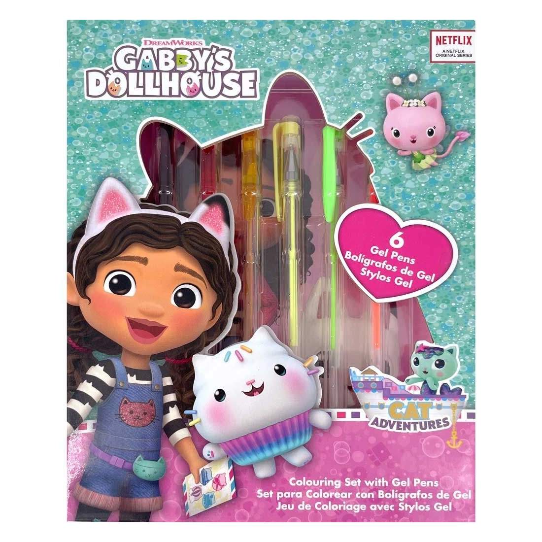 Gabbys Dollhouse Notebook med 6 Gel Pens Set | Hem & Hobby | Pryloteket