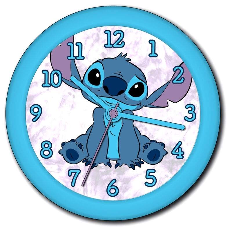 Stitch vægur med letlæseligt design, perfekt til børn