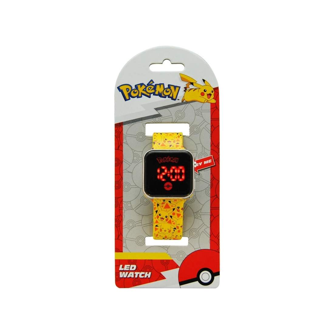 Pikachu LED-klocka för barn, justerbar rem, batteri ingår | Hem & Hobby | Pryloteket