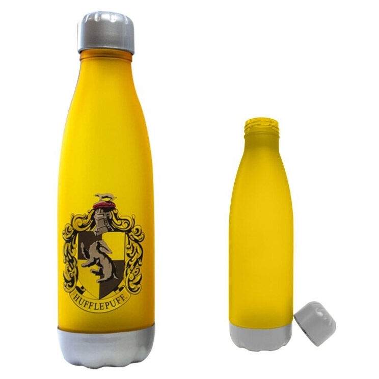 Hufflepuff vandflaske 650 ml, holdbart design, BPA-fri