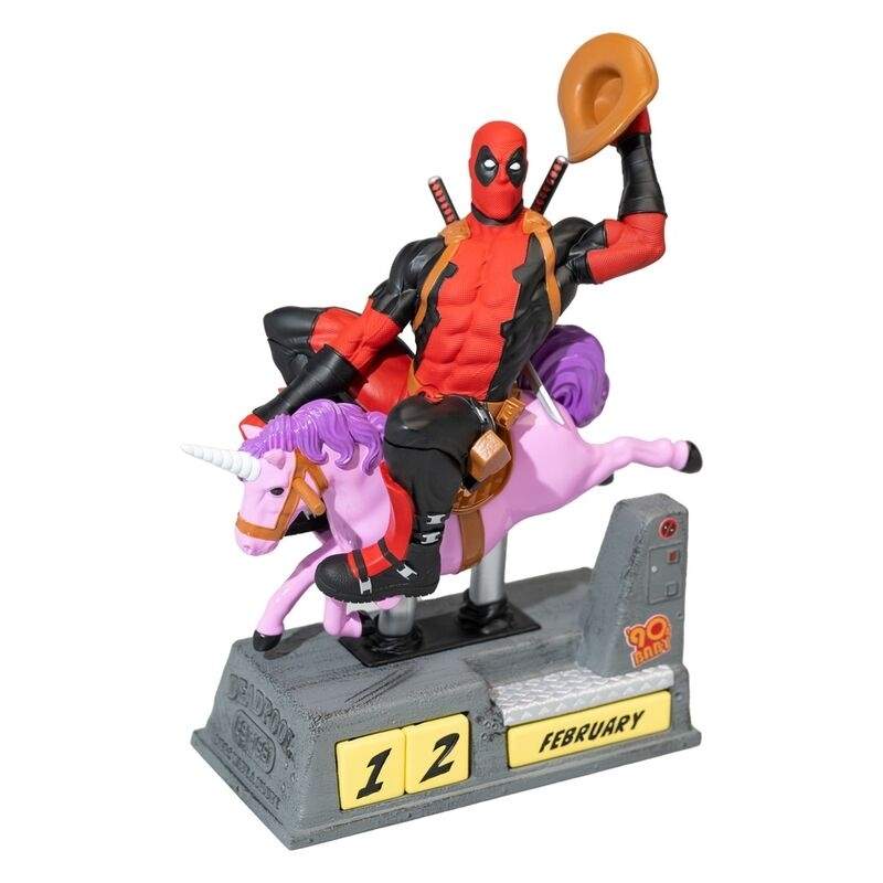 Deadpool 3D evigvarende kalender til brug året rundt