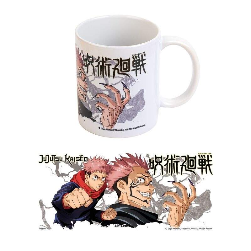 Jujutsu Kaisen-mugg 350 ml med Yuji- och Sukuna-design | Hem & Hobby | Pryloteket