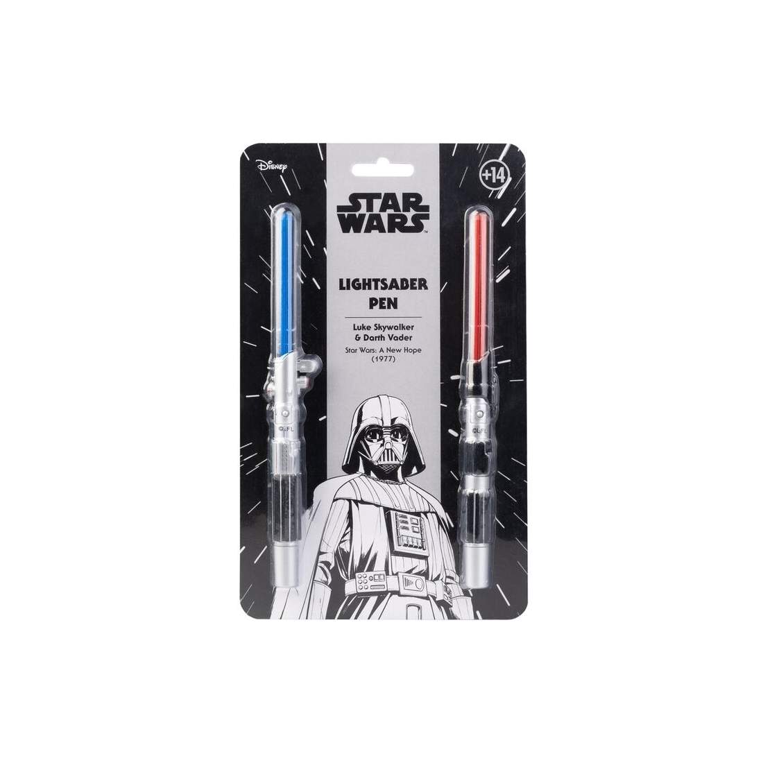 Star Wars Lightsaber Pen Set med ljus, 2-pack | Hem & Hobby | Pryloteket