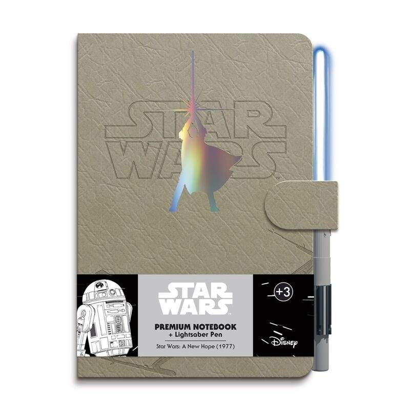 Star Wars A5-anteckningsbok med ljussabelpenna, premiumkvalitet | Hem & Hobby | Pryloteket
