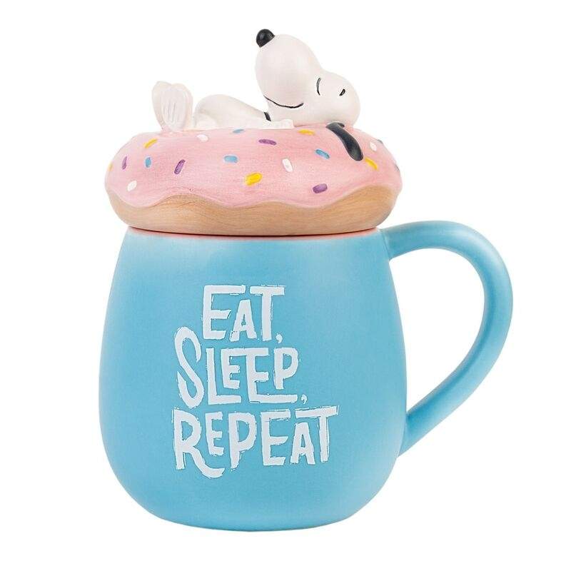 3D-krus, 500 ml kapacitet, Eat Sleep Repeat Design