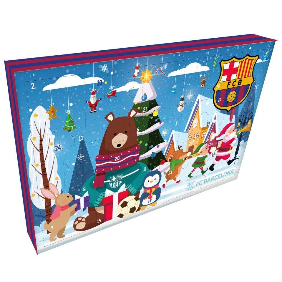 FC Barcelonas adventskalender med 24 överraskningar och samlarföremål | Hem & Hobby | Pryloteket