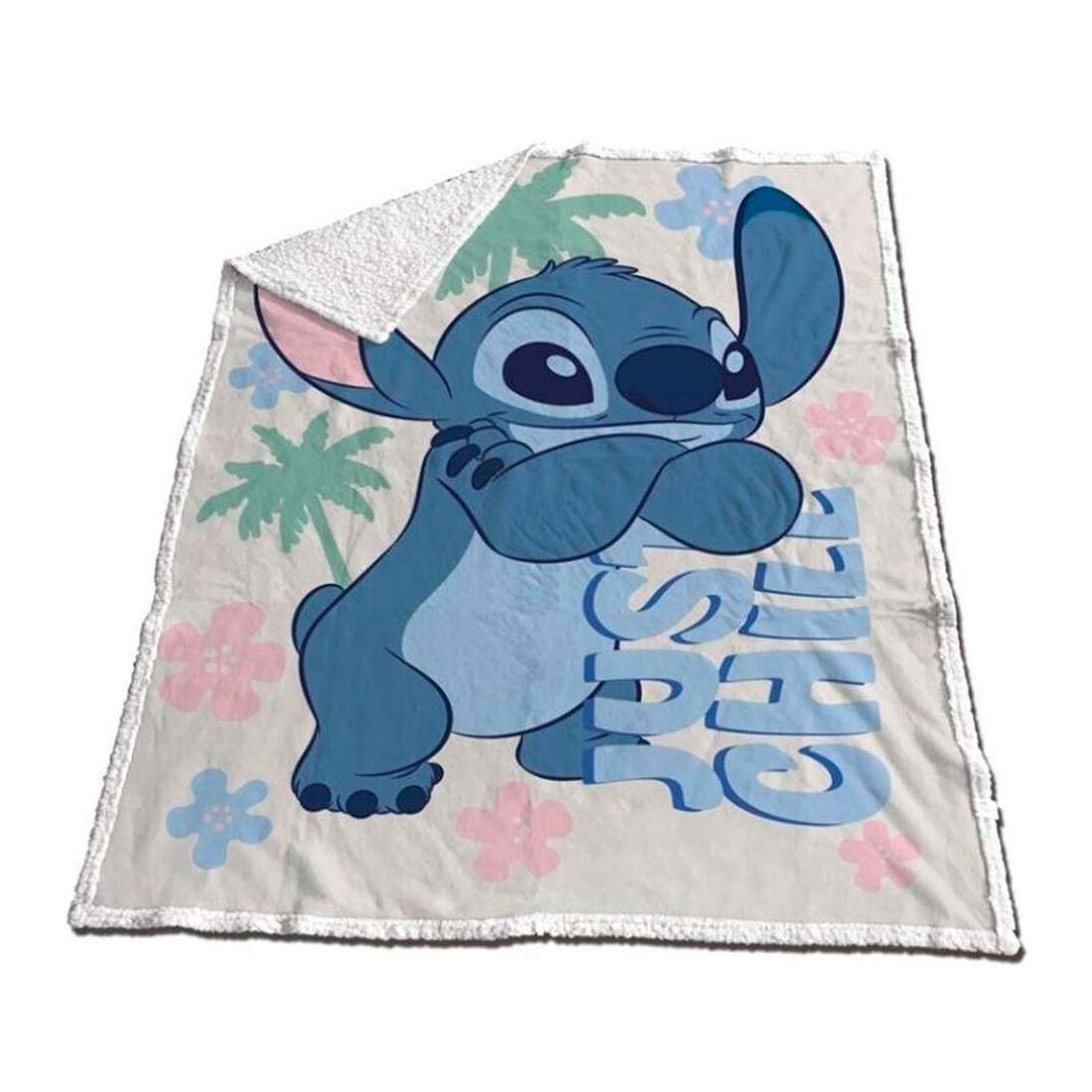 Stitch Coral Sherpa filt 130x170cm för mysig komfort | Hem & Hobby | Pryloteket