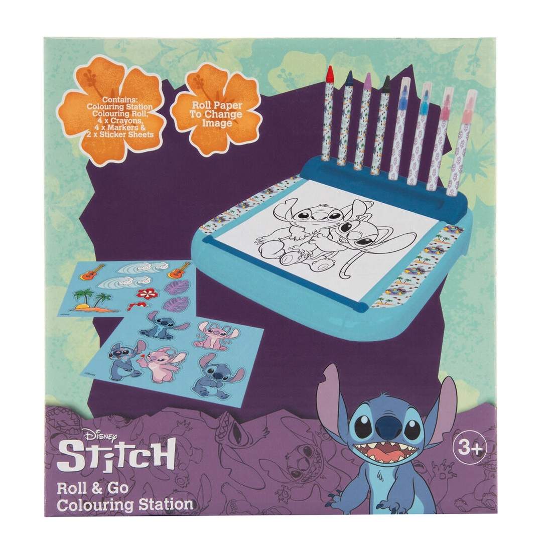 Stitch Roll & Go Coloring Station med bärbar design, enkel rengöring | Hem & Hobby | Pryloteket
