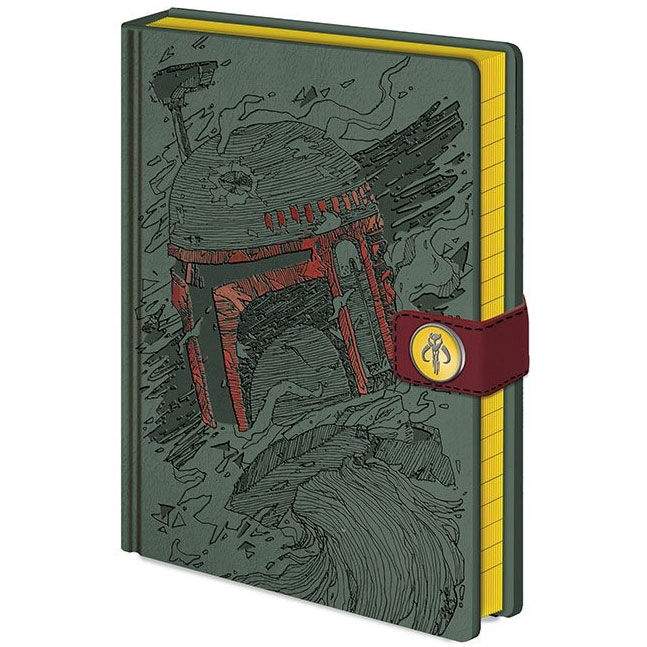 Boba Fett Premium A5 notesbog med forede sider og elastisk lukning