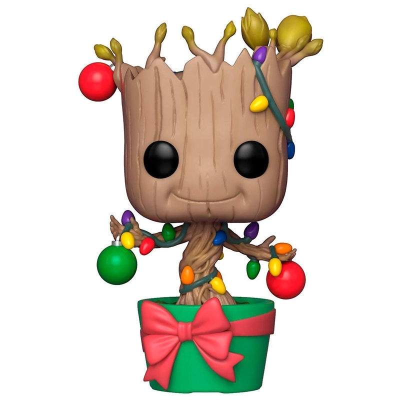 Marvel Holiday Groot-figur med lys og ornamenter