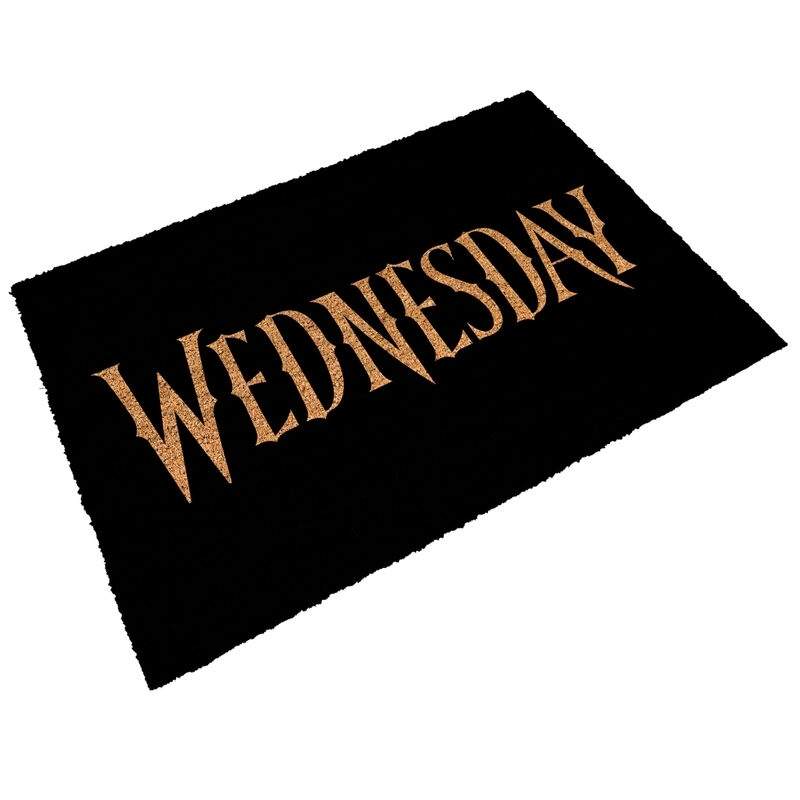 Wednesday Logo Dørmåtte - Holdbar, skridsikker, indendørs/udendørs brug