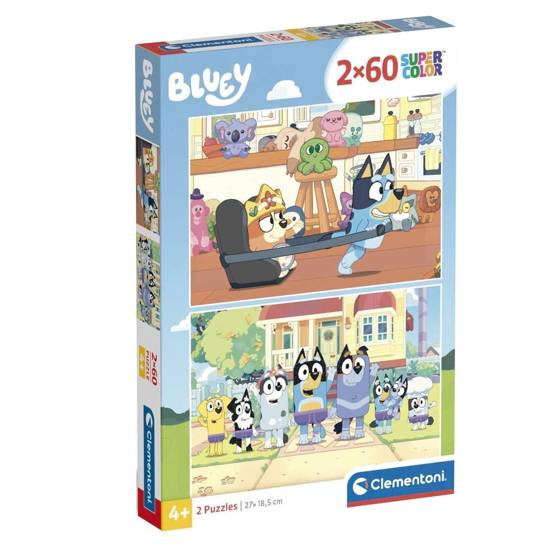 Bluey Puzzle 2-pack, 60 bitar vardera, kul för barn | Hem & Hobby | Pryloteket