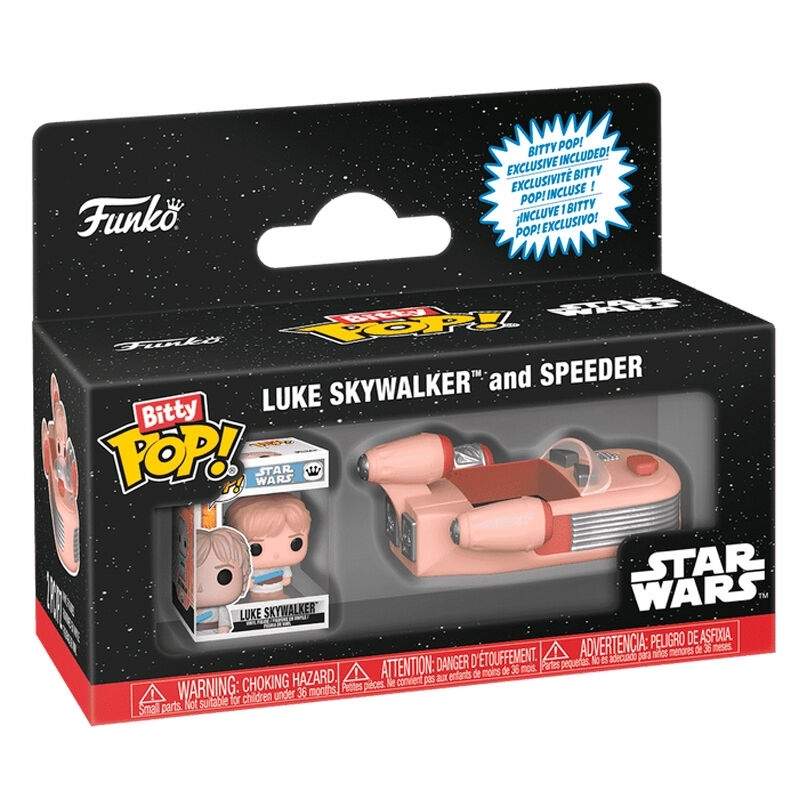 Star Wars Luke Skywalker Speeder Bitty Pop Figur