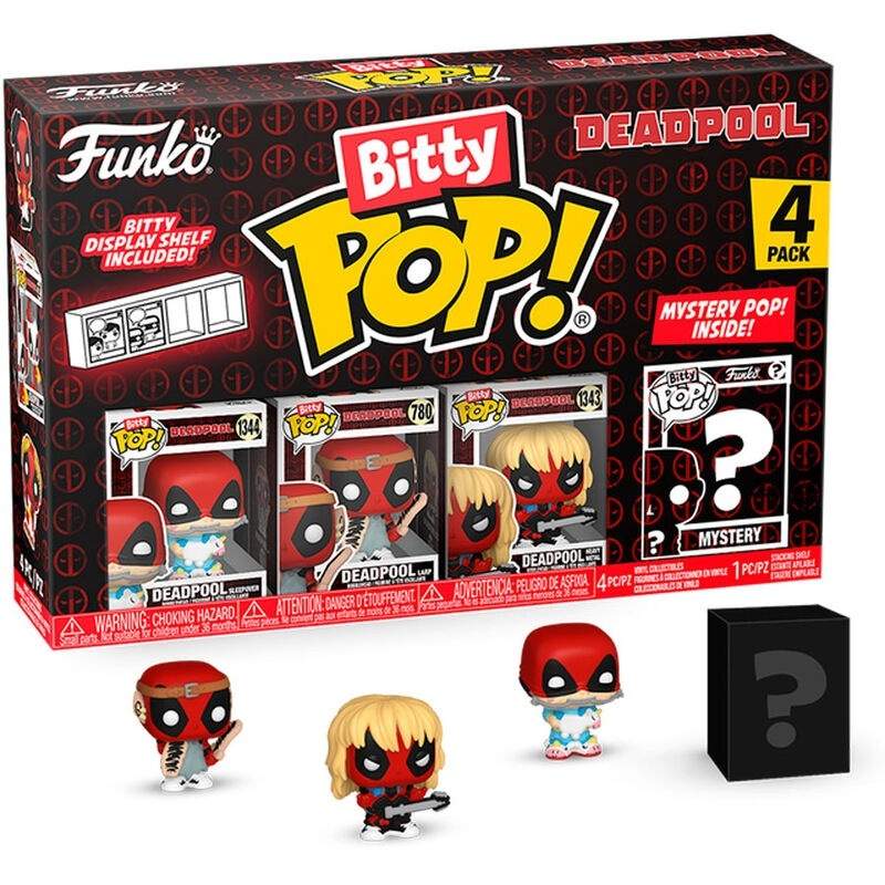 Blister 4-Pack Bitty POP Marvel Deadpool -figuurit keräilijöille