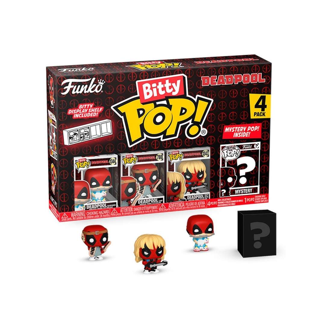 Blister 4-pack Bitty POP Marvel Deadpool figurer för samlare | Hem & Hobby | Pryloteket