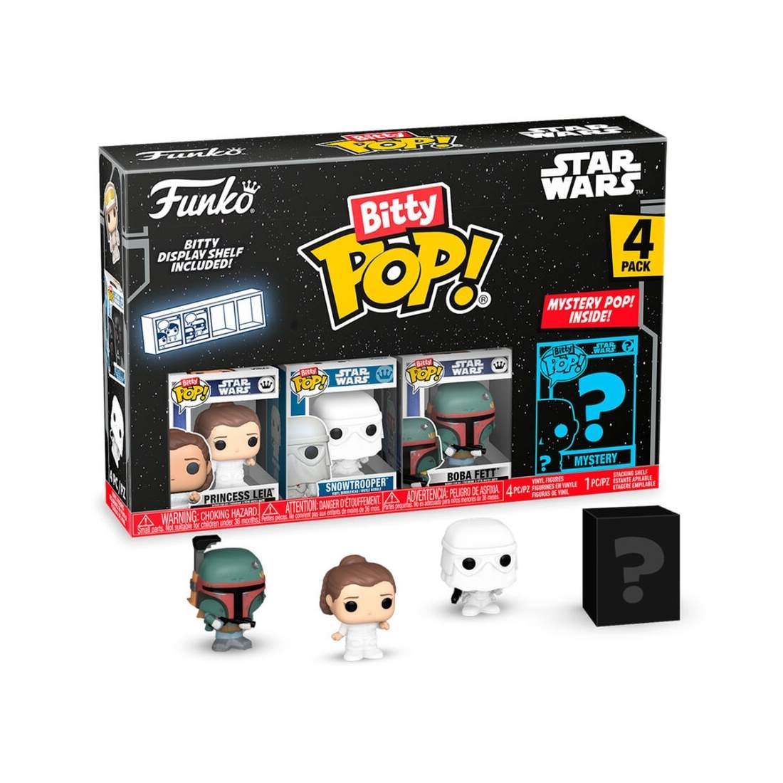 Blister 4-pack Bitty POP Star Wars Princess Leia Collectibles | Hem & Hobby | Pryloteket