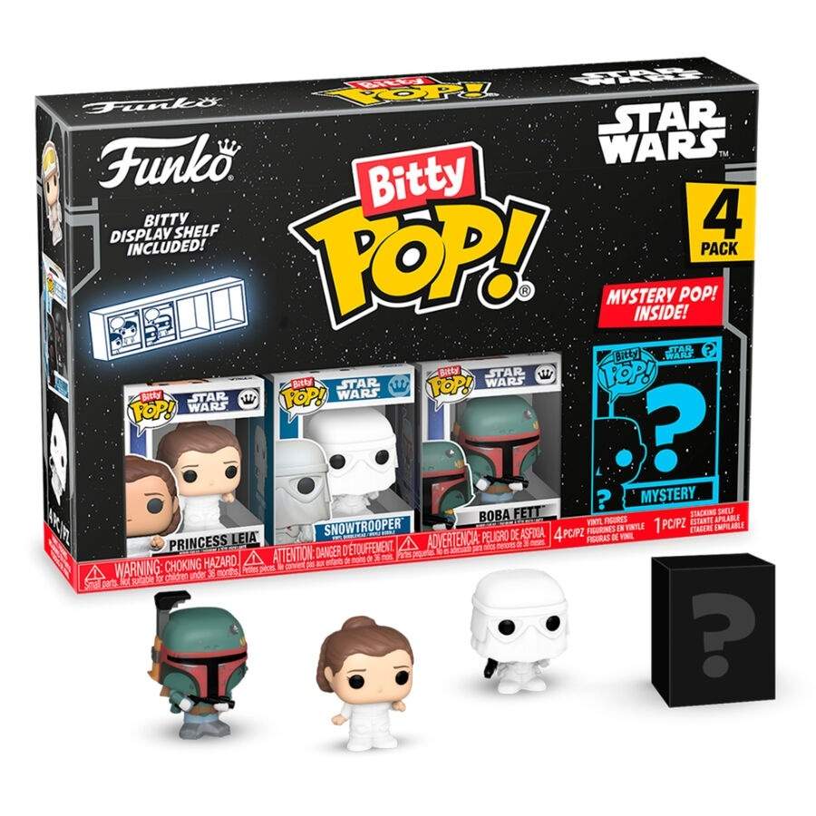 Blister 4-pak Bitty POP Star Wars Princess Leia samleobjekter