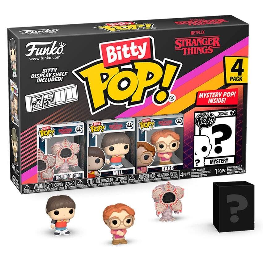 Blister 4 figurer Bitty POP Stranger Things Demogorgon samleobjekt