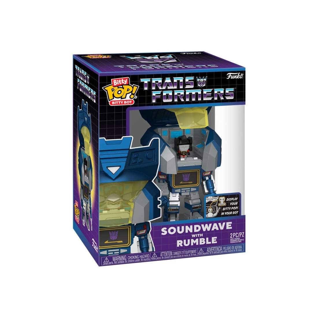 Transformers Bitty Bots Figur Soundwave med Rumble, 2-pack | Hem & Hobby | Pryloteket