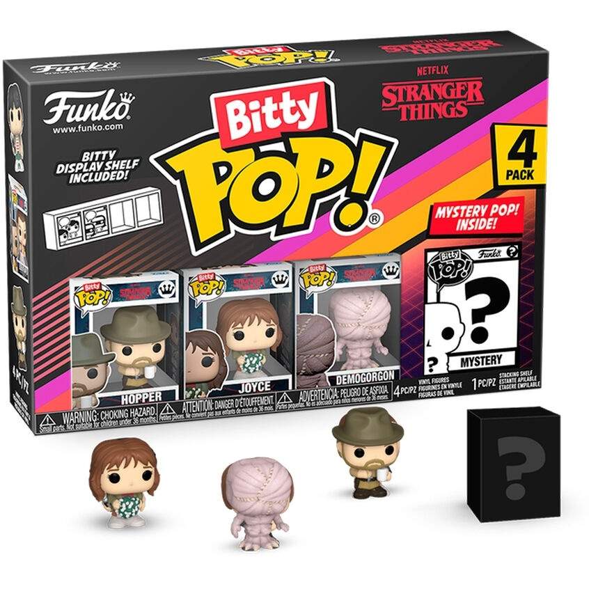 Blister 4-Pack Bitty POP Stranger Things Figures - Hopper