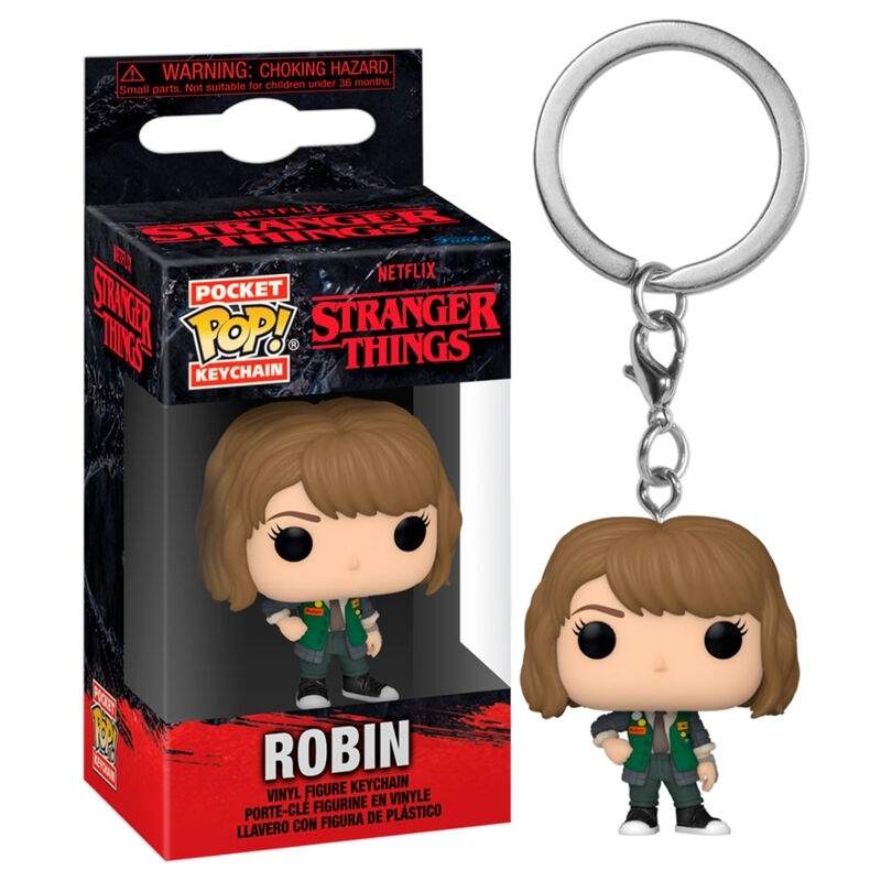 Stranger Things -avainnippu, tasku-POP, Robin-hahmosuunnittelu