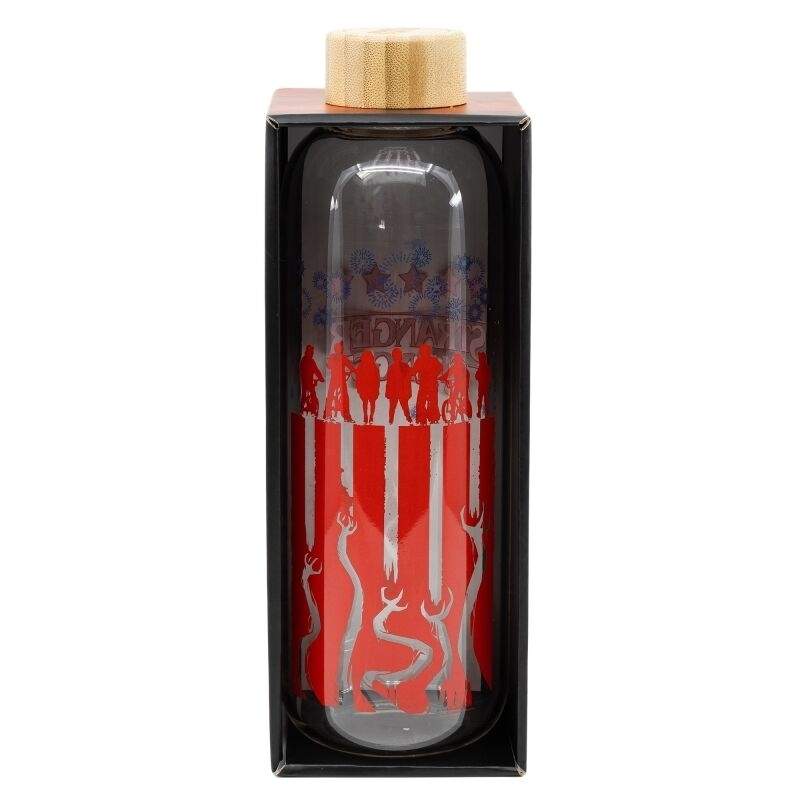 Stranger Things 1030 ml glasflaske, holdbar og stilfuld