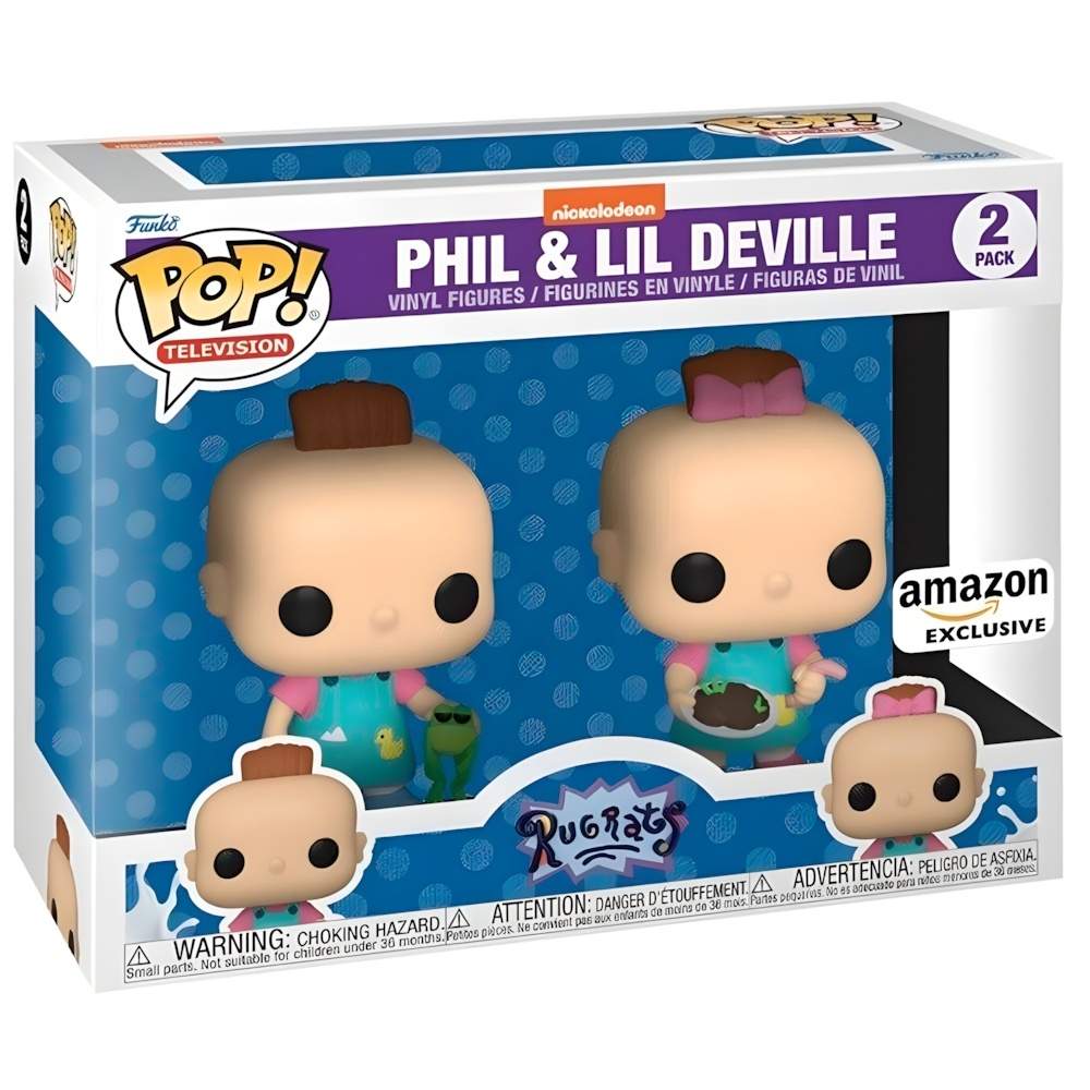 Rugrats Phil & Lil Exclusive 2 pakkauksen toimintafiguurisetti
