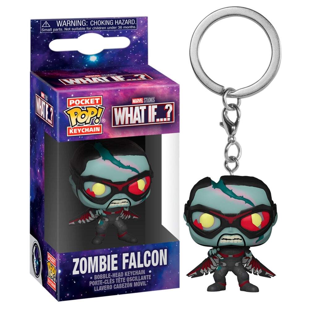 Zombie Falcon Pocket POP nøglering – Marvel samlerfigur