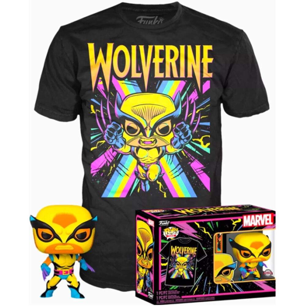 Marvel Wolverine Black Light Figur, 6-tommer samlerlegetøj