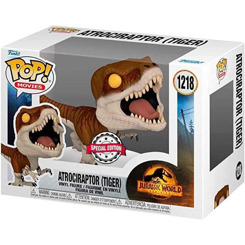Jurassic World Atrociraptor Tiger Figur, eksklusiv udgave