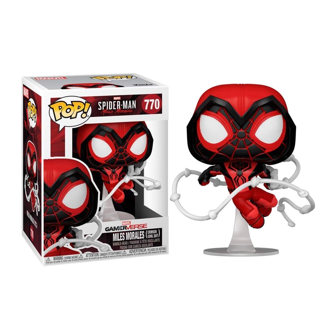 Spiderman Miles Morales Crimson Cowl-dräkt för barn | Hem & Hobby | Pryloteket