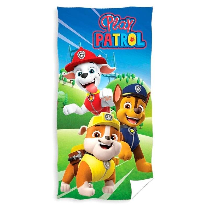 Paw Patrol Cotton strandhåndklæde til børn, hurtigtørrende, blødt