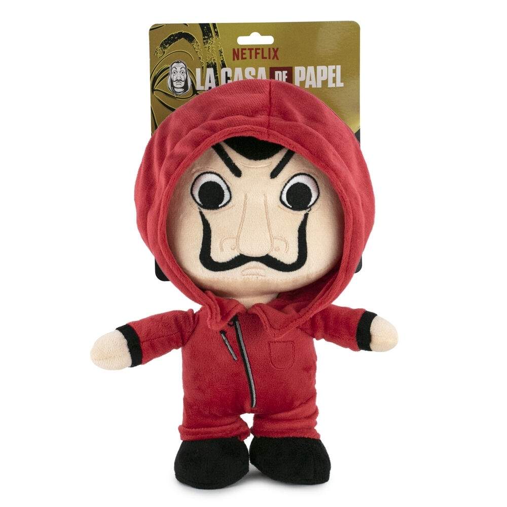 Money Heist Plyslegetøj, 25 cm størrelse, blødt og kælent