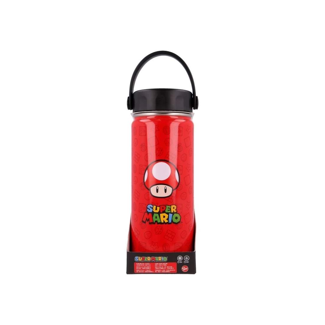 Super Mario Bros vattenflaska i rostfritt stål 530ml | Hem & Hobby | Pryloteket