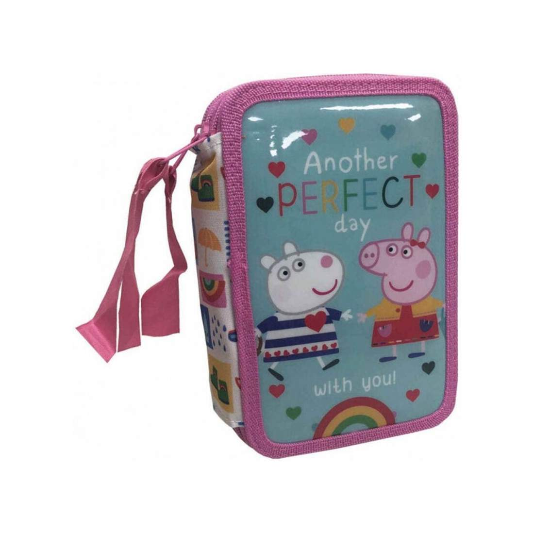 Pennfodral med tre fack för barn, Peppa Pig Design | Hem & Hobby | Pryloteket
