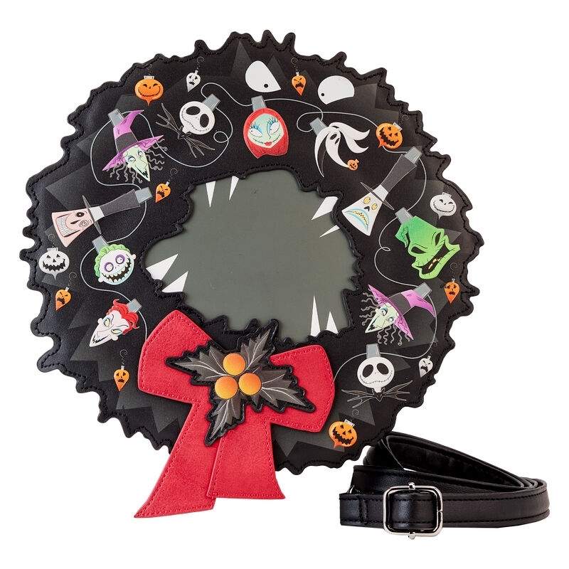 Nightmare Before Christmas Wreath String Lights Crossbody taske