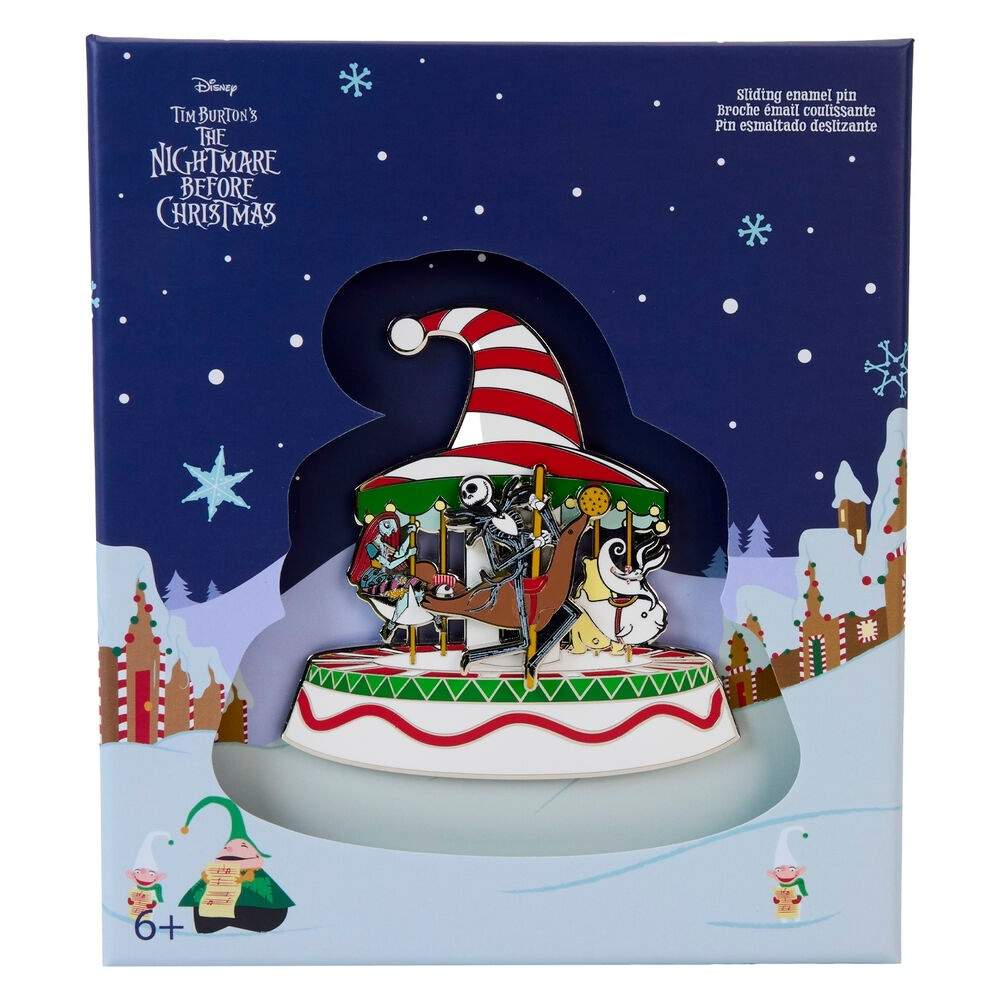 Nightmare Before Christmas Town Carousel Emalj Pin | Hem & Hobby | Pryloteket