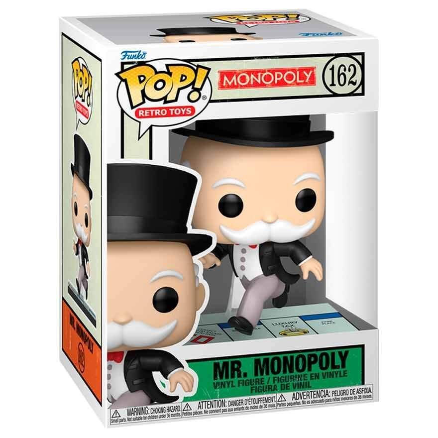 Monopolspil med Mr. Monopolfigur, klassisk brætspil