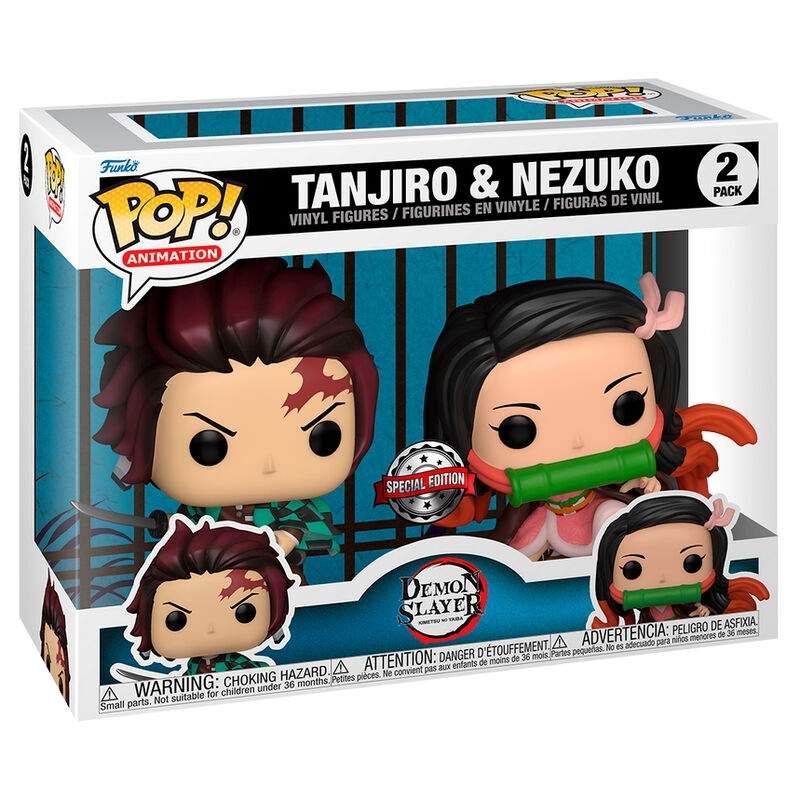 Demon Slayer Tanjiro & Nezuko exklusiva 2-pack figurer | Hem & Hobby | Pryloteket