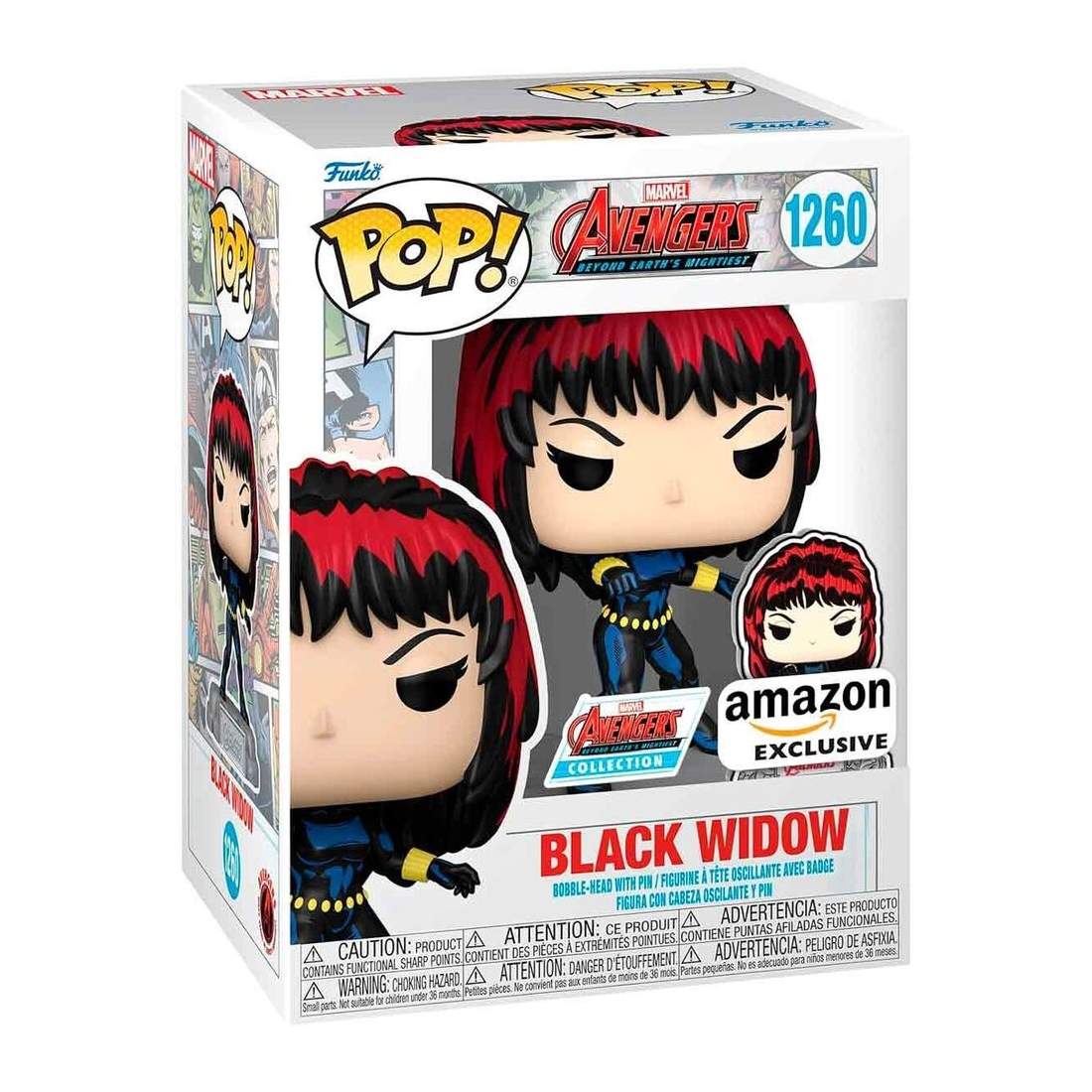 Marvel Avengers 60-årsjubileum Black Widow-figur med nål | Hem & Hobby | Pryloteket