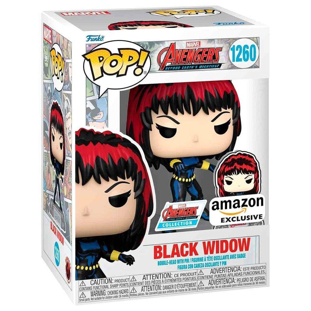 Marvel Avengers 60th Anniversary Black Widow -figuuri, jossa neula