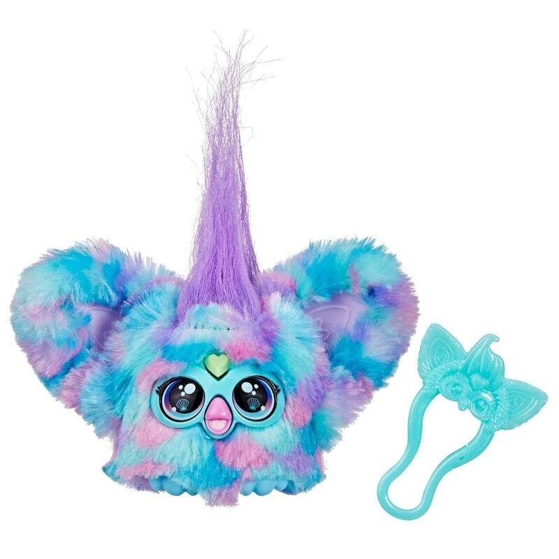 Furby minilegetøj med interaktive funktioner og farverigt design